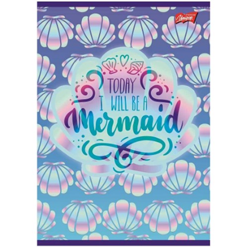 3-RIADKOVÝ ZÁPISNÍK A5/16 LIST LAMINOVANÝ UNIPAP MAJEWSKI MERMAID MERMAID
