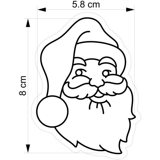 Formička na vykrajovanie perníkov VIANOCE VIANOCE Mikuláš 8cm