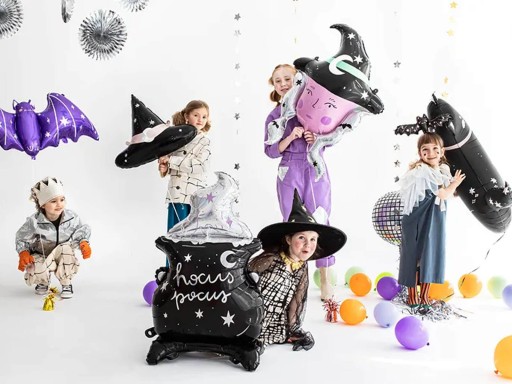 Fóliový balón Halloween čarodejnícka čiapka 60 cm