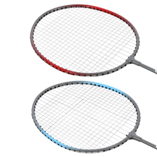SET oceľových rakiet 2 kusy na BADMINTON, SOLID + SHUTTER
