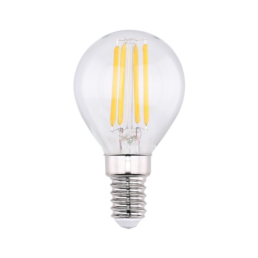 LED guľová žiarovka E14 6W vlákno DEKORATÍVNA KVALITA