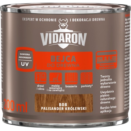 VIDARON B08 moridlo na drevo Royal Rosewood 0,2L