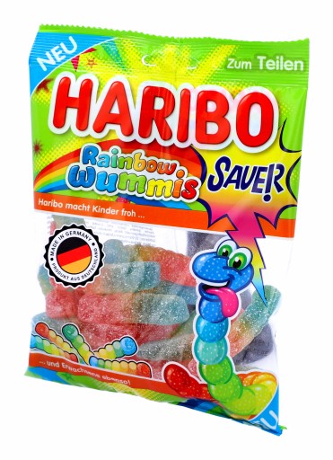 HARIBO ovocné želé kyslé dúhové červy 160g