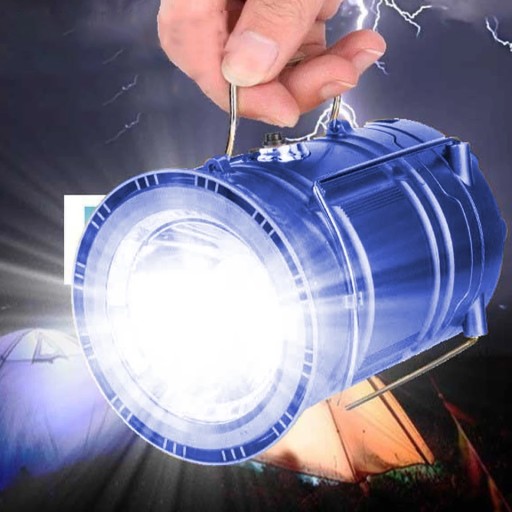 TURISTICKÁ LAMPA BATERIE CAMPING SOLAR LED USB baterka