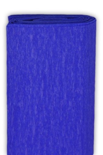 Krčený hodvábny papier - ultramarín, 50 x 200 cm