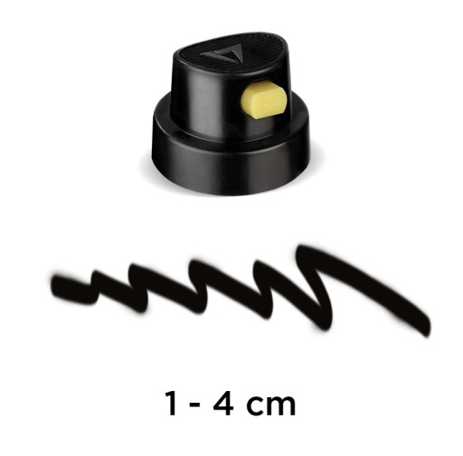 ČIERNOŽLTÁ TRYSKA 1-4 cm STREKOVACÍ NÁSTOK
