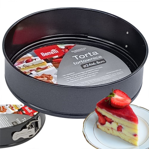 TORTA OBKLAD odnímateľný okrúhly podnos na tortu ø24cm BERRETTI FORMA na lasagne
