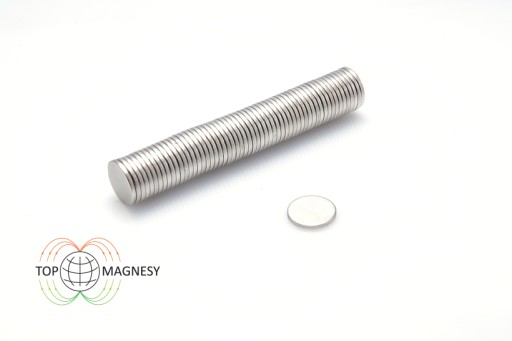 Cylindrický neodymový magnet MW 9,5x1 mm N38 10 ks.