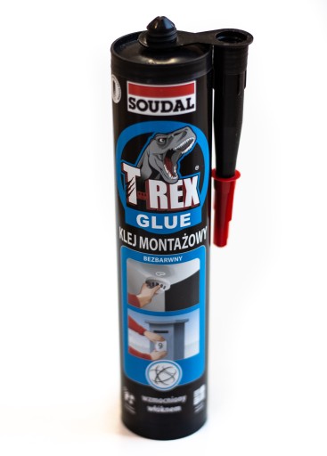 Montážne lepidlo T-REX, bezfarebné, 310 g, Soudal