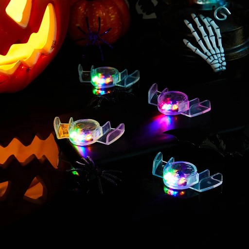 ŽIAREJÚCE ZUBY RGB ŽIARIACE KRYTKY ZUBOV LED HALLOWEENSKÉ KRYTY NA UPÍRSKE ZUBY