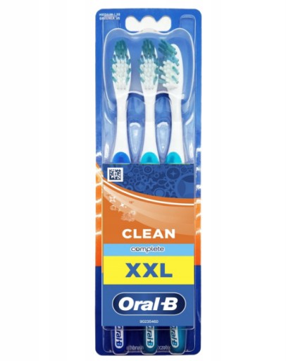 ORAL-B COMPLETE CLEAN XXL STREDNÁ STREDNÁ ZUBNÁ KEFKA 3 KS MIX