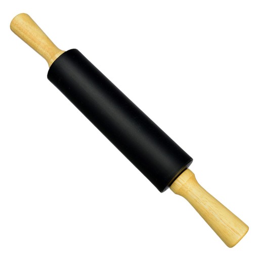 LIDERHOFF SILIKÓNOVÝ VALEC OTOČNÝ 38 CM, ČIERNA