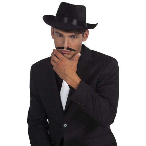 GANGSTER fúzy, mafia, TALIANSKA MAFIA, čierna