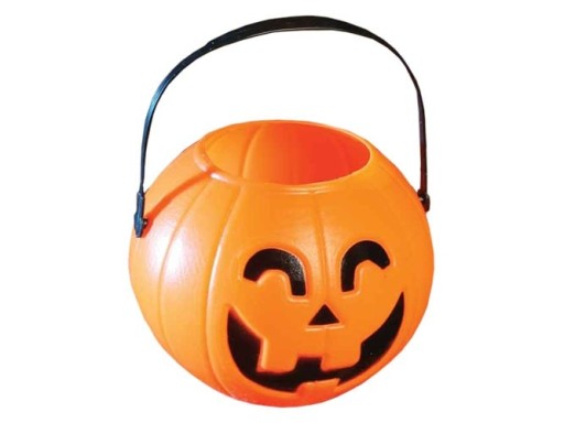 Halloween tekvicové vedierko 11 cm - 1 ks.