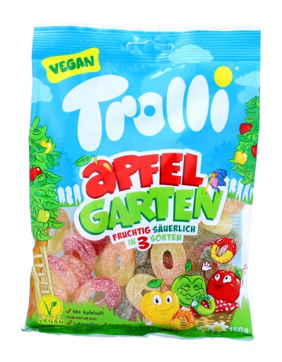 TROLLI Kyslé jablká Apfel Garten želé 150g DE