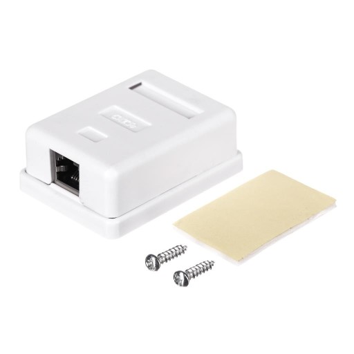 Netrack kompletná nástenná zásuvka 1xRJ45 8p8c FT