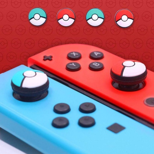 GRIP GUMKY PRE JOY-CON SPÍNAČ / SPÍNAČ OLED 4 KS POKEMON POKEBALL