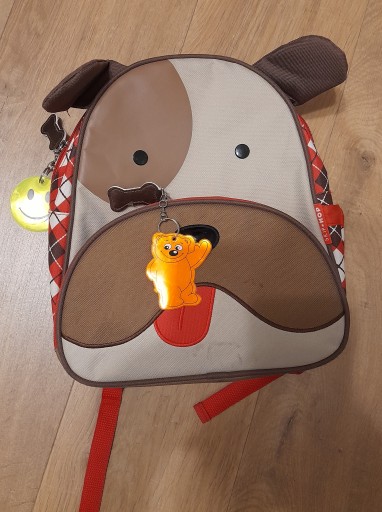 REFLEXNÁ KĽÚČENKA, žltý prívesok, MEDVEĎ BEARY