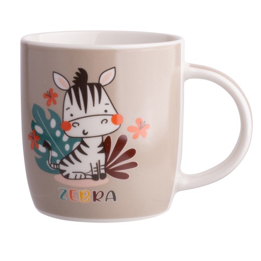 Hrnček na čaj Hrnček so zvieratkom Zebra 300ml