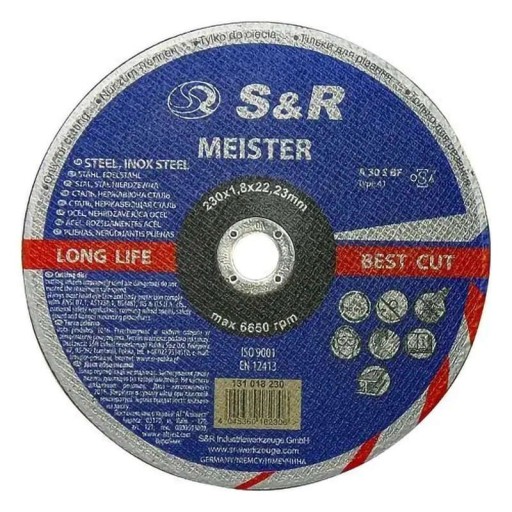 S&R Rezný kotúč 230/1,8 mm na kov Štandard