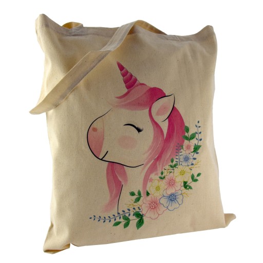 Bavlnená taška pre dievčatá UNICORN eco x1