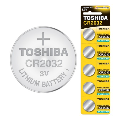 TOSHIBA CR2032 LÍTIOVÁ BATÉRIA 5 KS