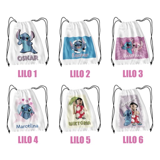 LILO A STITCH PREDŠKOLSKÉ TOPÁNKY TAŠKA NÁZOV ŠKOLA DARČEK DIEVČA