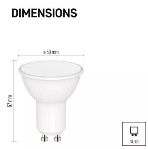 GoSmart MR16 GU10 LED žiarovka 4,8W (35W) 400lm RGB stmievateľná Wi-Fi