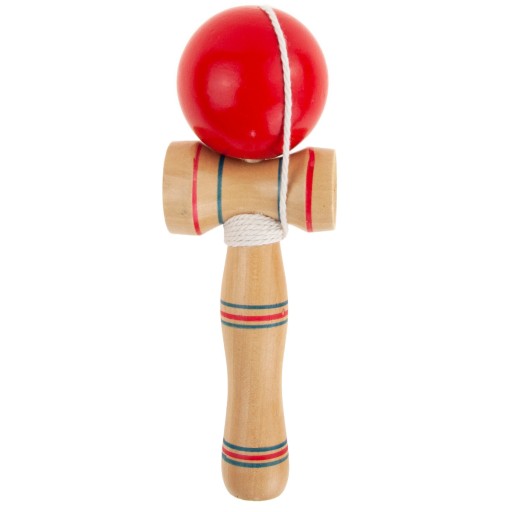 KENDAMA DREVENÁ KLASICKÁ JAPONSKÁ ZRUČNOSTNÁ HRA CHYTNUTIE LOPTY