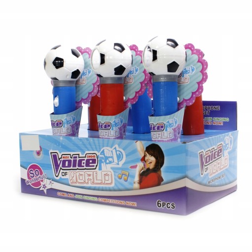 BATERIE MIKROFÓN zvuková kontrolka FUTBAL