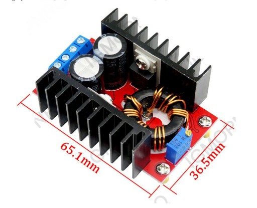 DC STEP UP 150W 12-35V stupňový menič