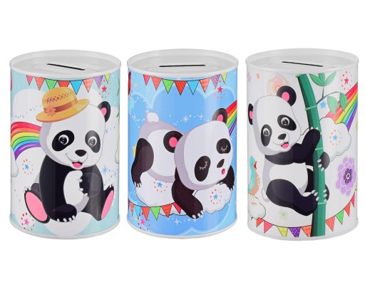 PANDA MEDVEĎ KOVOVÉ PRASIATKO 8x12,5CM