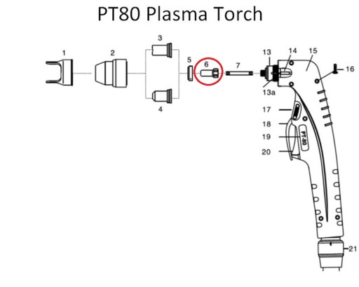 PLAZMOVÁ ELEKTRODA PT-80 MAGNUM CUT 70 PT80