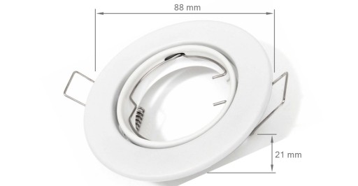 SADA POHYBLIVÉHO HALOGÉNOVÉHO BIELEHO SVETLA + 5W LED ŽIAROVKA + GU10 3000K