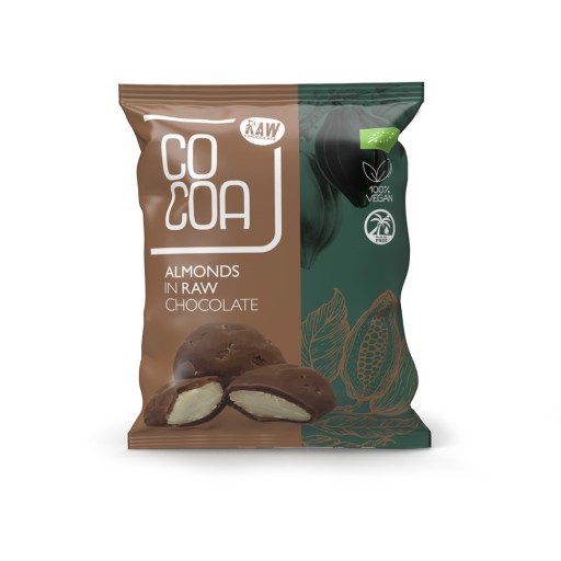 MANDLE V RAW BIO ČOKOLÁDE 70 g - KAKA