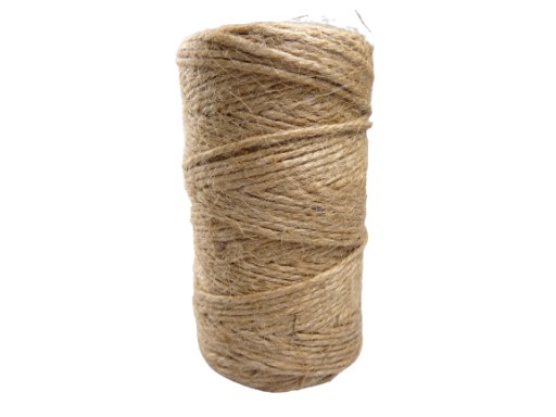 Jutové nite, prírodný povraz, 100 g, 440 x 3