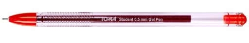 Gélové pero TOMA STUDENT TO-071 0,5 mm červené