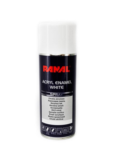 RANAL Biely akrylový email 400ml