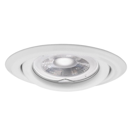 Kanlux pohyblivý LED stropný bodový krúžok Argus II 10W biely