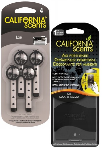 CALIFORNIA CAR Scents PÁNSKY PARFUM VÔŇA ĽADOVÁ