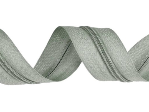 Páska na zips 5 zips Špirála 10m + 10s Šedá