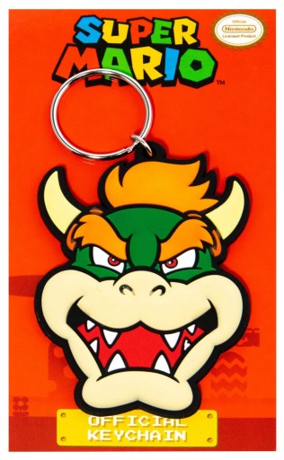 Gumová kľúčenka Super Mario Bowser pre deti