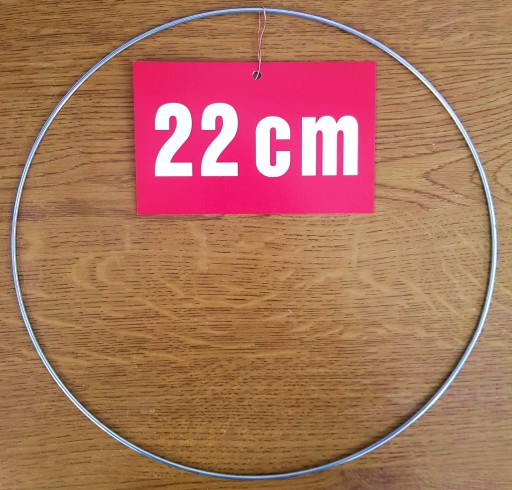 STRIEBORNÝ prsteň/ráfik na lapače snov a makramé, 22 cm