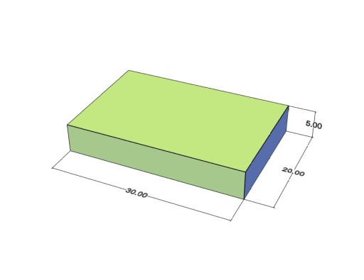 Neodymový tanierový magnet MPŁ 30x20x5 N38