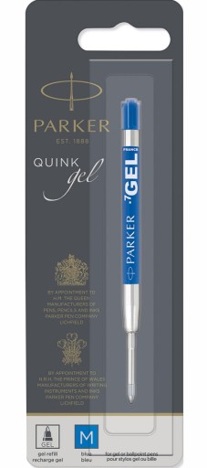 PARKER QUINK GEL GEL PEN REFILL BLUE M