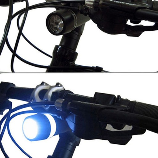 LED SVETLO NA BICYKEL SVETLO PREDNÉ + ZADNÉ 8 REŽIMOV SVETLA