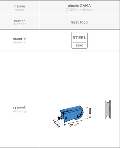 spodná montáž vozíkov rad 8201 Laguna