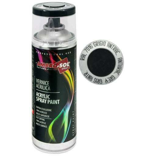 Antracitovo sivý lak 400 ml, matný RAL 7016