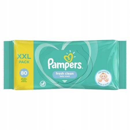 PAMPERS VLHČENÉ Utierky 80 ks FRESH CLEAN