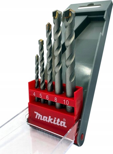 Sada 5-dielnych vrtákov do betónu. Makita